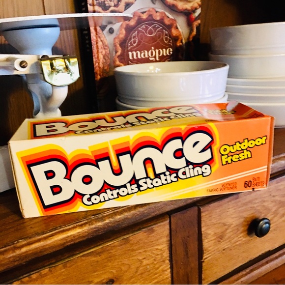 Vintage Bounce fabric softener new box 60 sheets Outdoor Fresh 1987 laundry - Picture 7 of 12